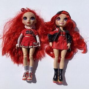 Rainbow High Ruby Anderson Doll Cheer Biker Flames